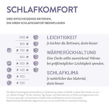 3-Kammer-Kopfkissen D800, Schlafstil, Füllung: 100 % Gänsedaunen Außen), Bezug: 100 % Baumwolle, Hergestellt in Deutschland, allergikerfreundlich