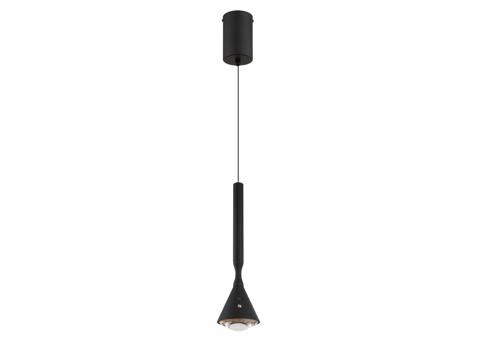 GLOBO LIGHTING LED Pendelleuchte, Dimmfunktion, LED fest integriert, Warmweiß & Tageslicht, 2 in 1 Akku-Lampe Schwarz, Hängelampe & Taschenlampe, Ø 10cm