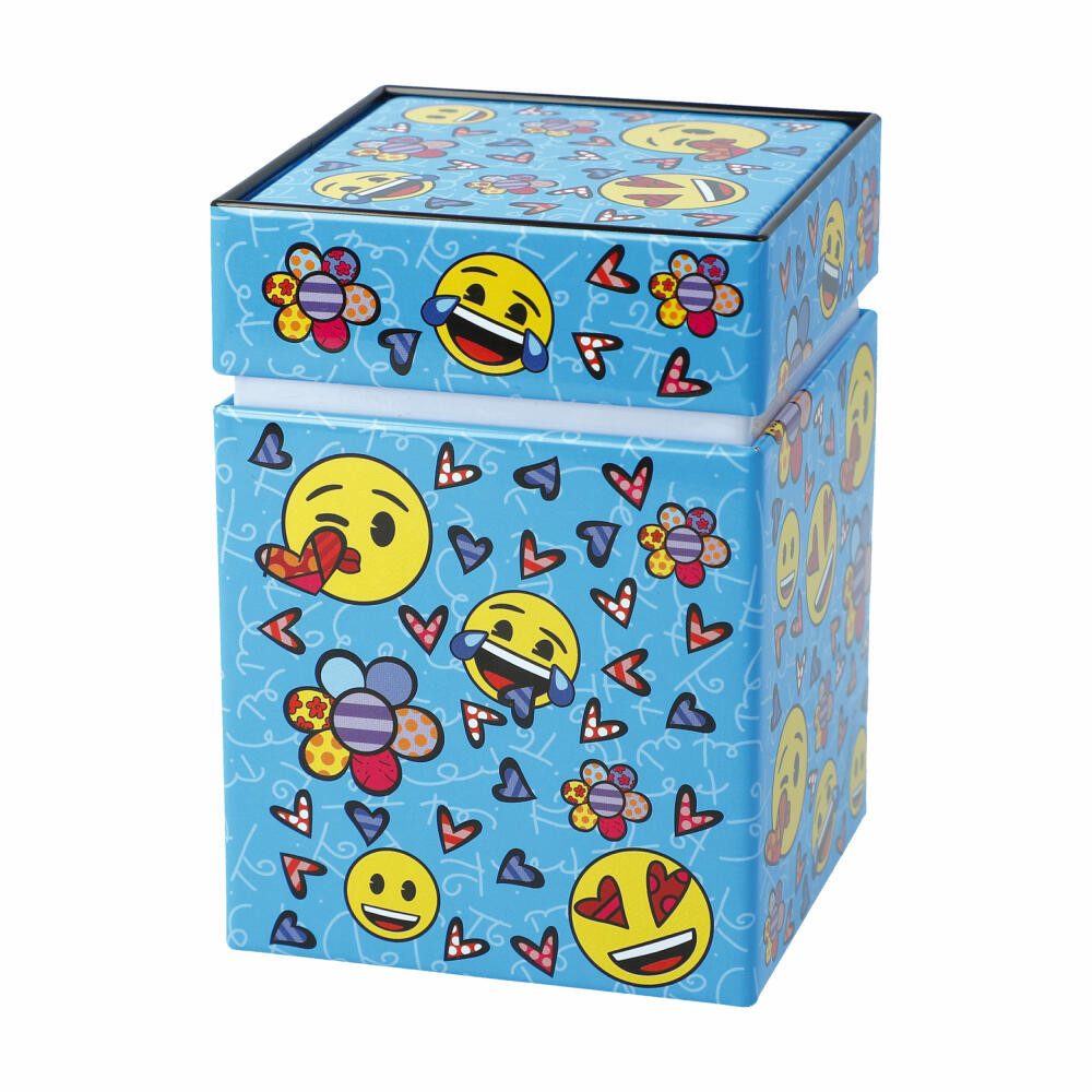 Goebel Teedose emoji by Britto - Always Happy, Metall