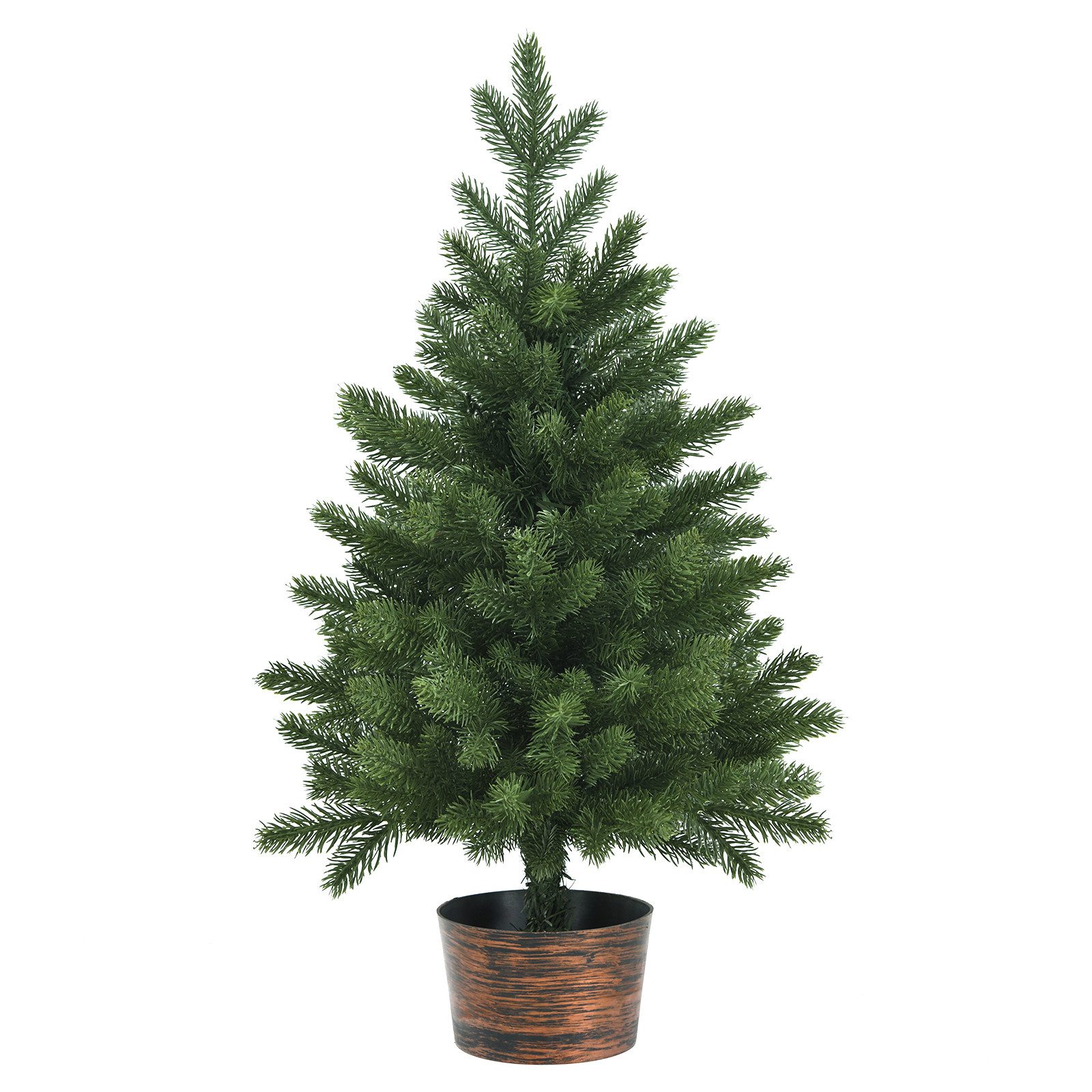 COSTWAY Künstlicher Weihnachtsbaum, 60cm, mit 50 Zweigen und Sockel