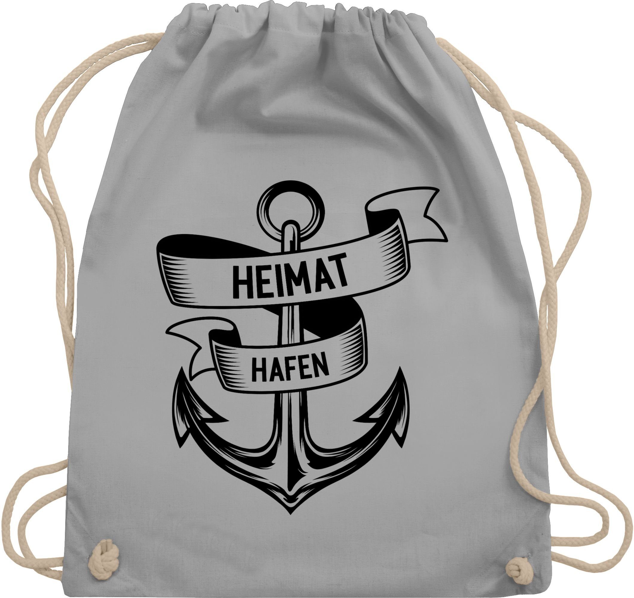 Shirtracer Turnbeutel »Heimathafen Anker Sprüche Statement mit Spruch