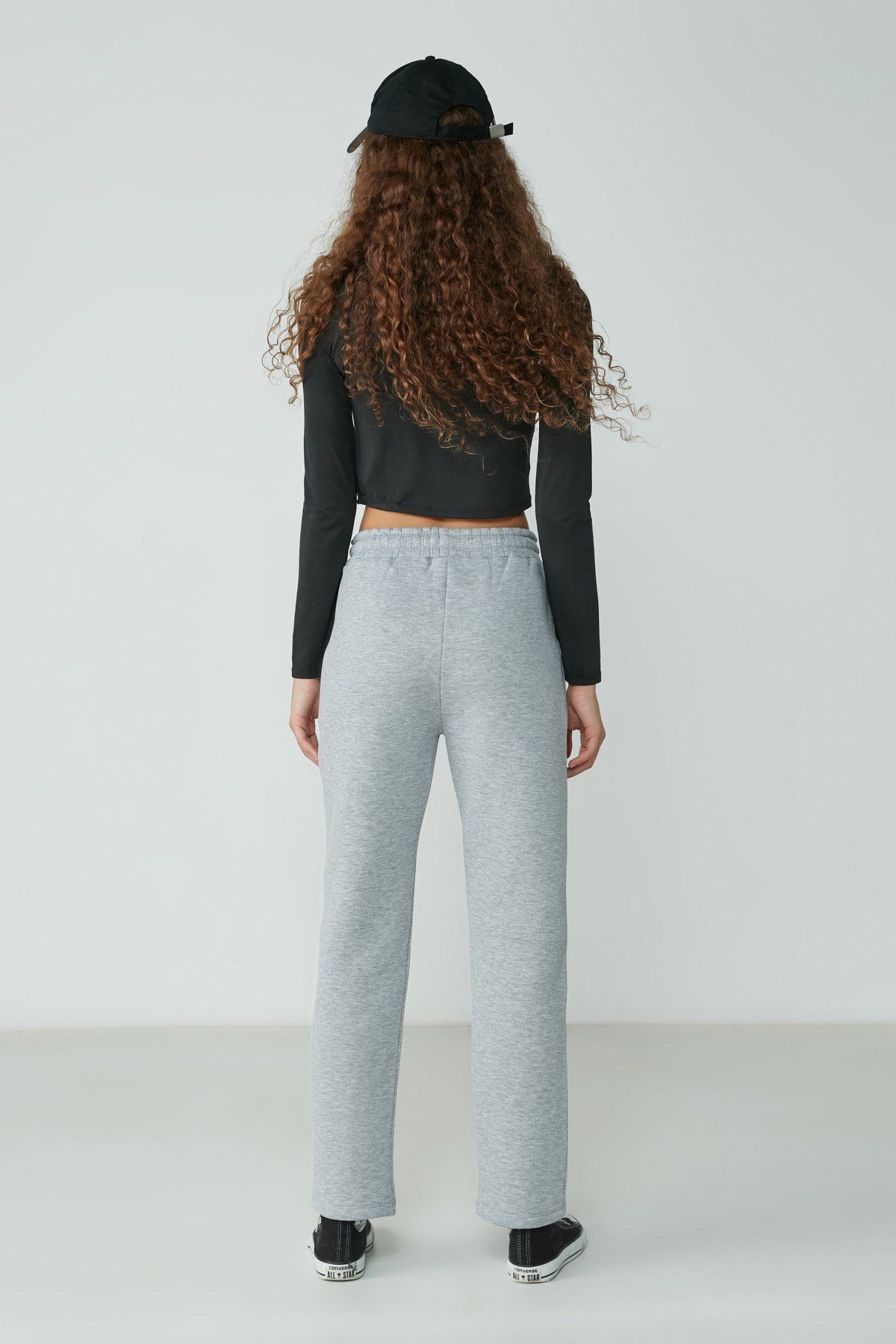 C&CITY Jogginghose Flache Saum Jogginghose