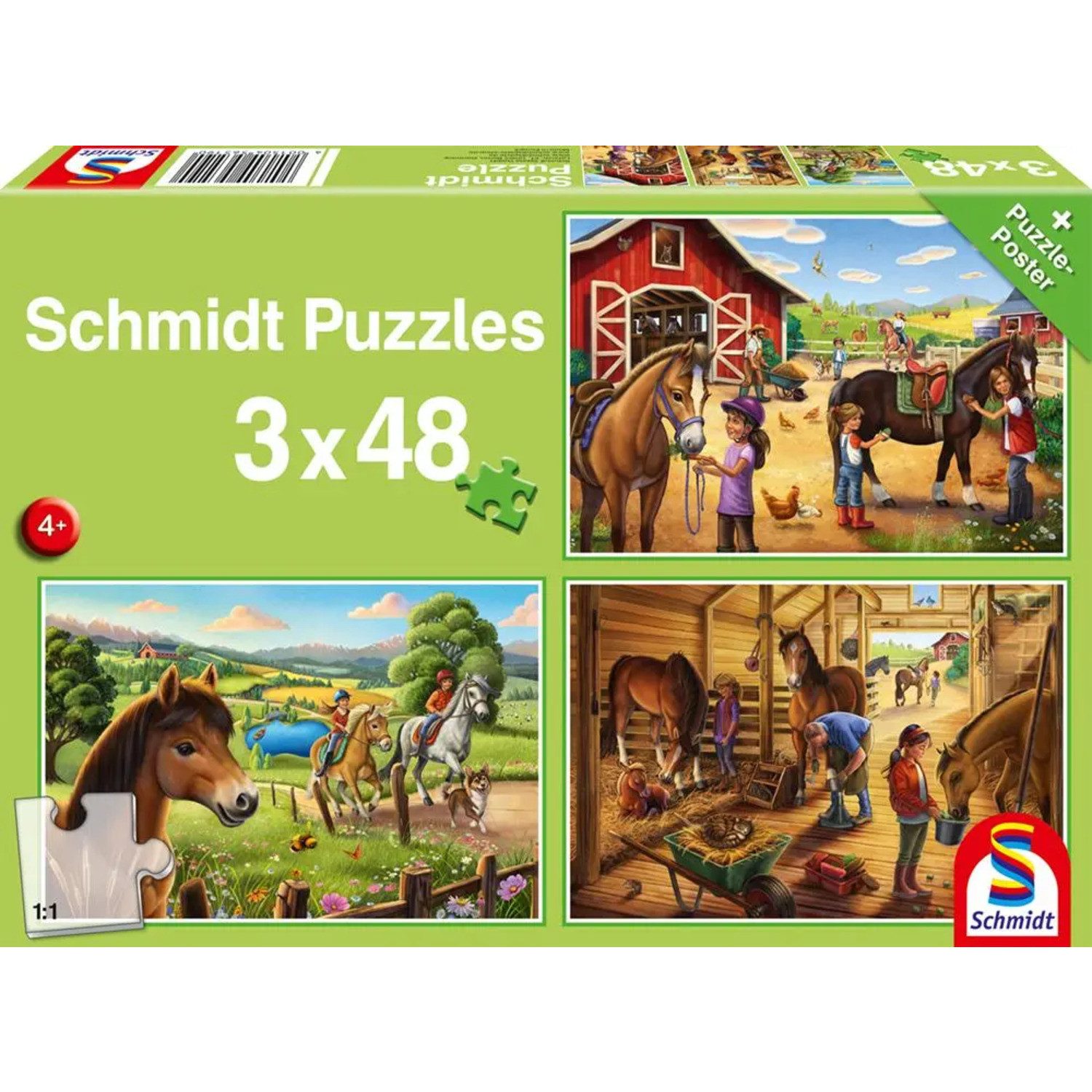 Schmidt Spiele Puzzle Meine Lieblingspferde, 48 Puzzleteile