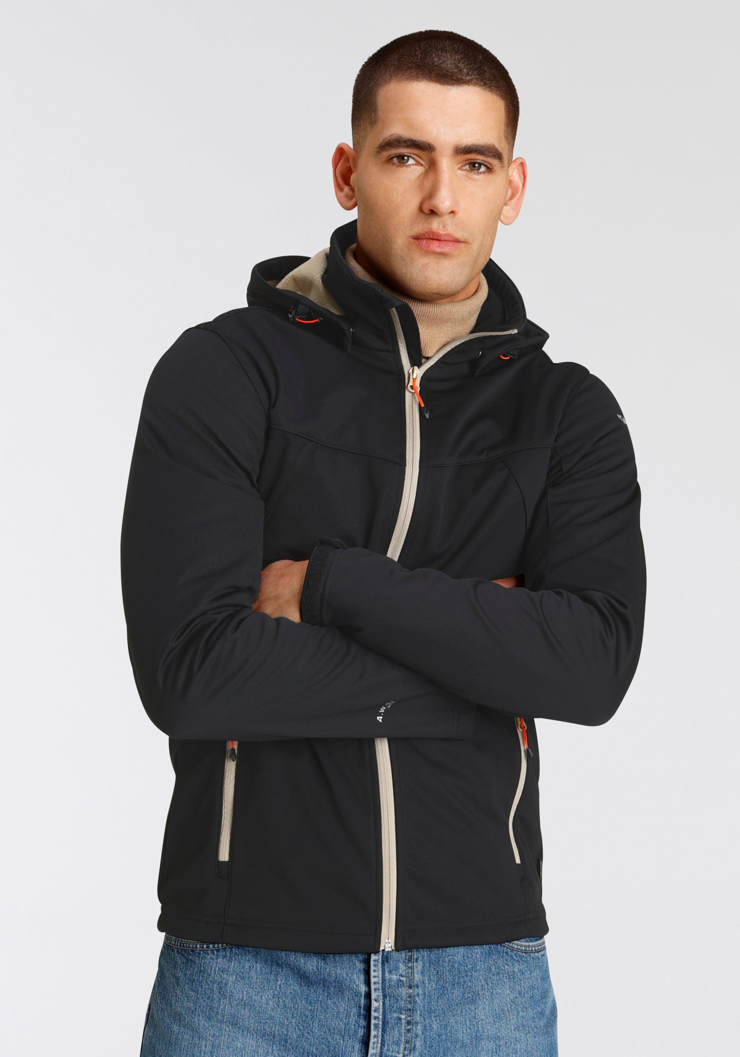 SOFTSHELLJACKE Softshelljacke black BIGGS H Icepeak