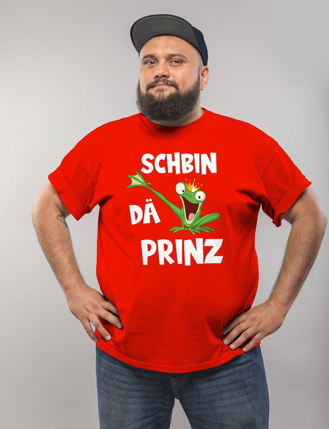 MoonWorks Print-Shirt Herren T-Shirt Fasching Karneval Frosch Prinz Kostüm günstig online kaufen