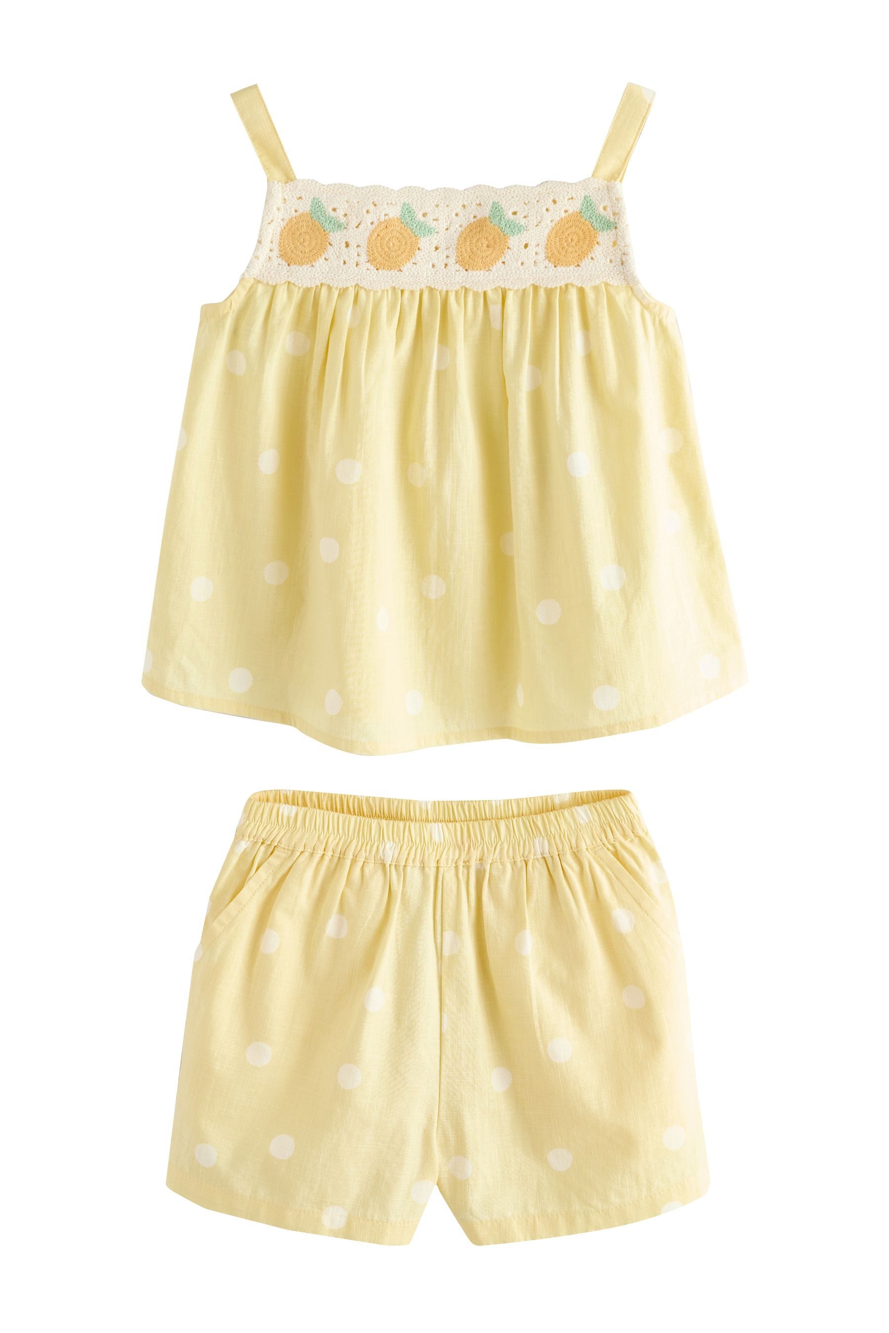 Top & Shorts Gehäkeltes Oberteil und Shorts im Set