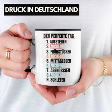 Trendation Tasse Trendation - Zocker Tasse Geschenk Der Perfekte Gaming Tag Gamer Geschenkidee Lustiger Spruch Gaming