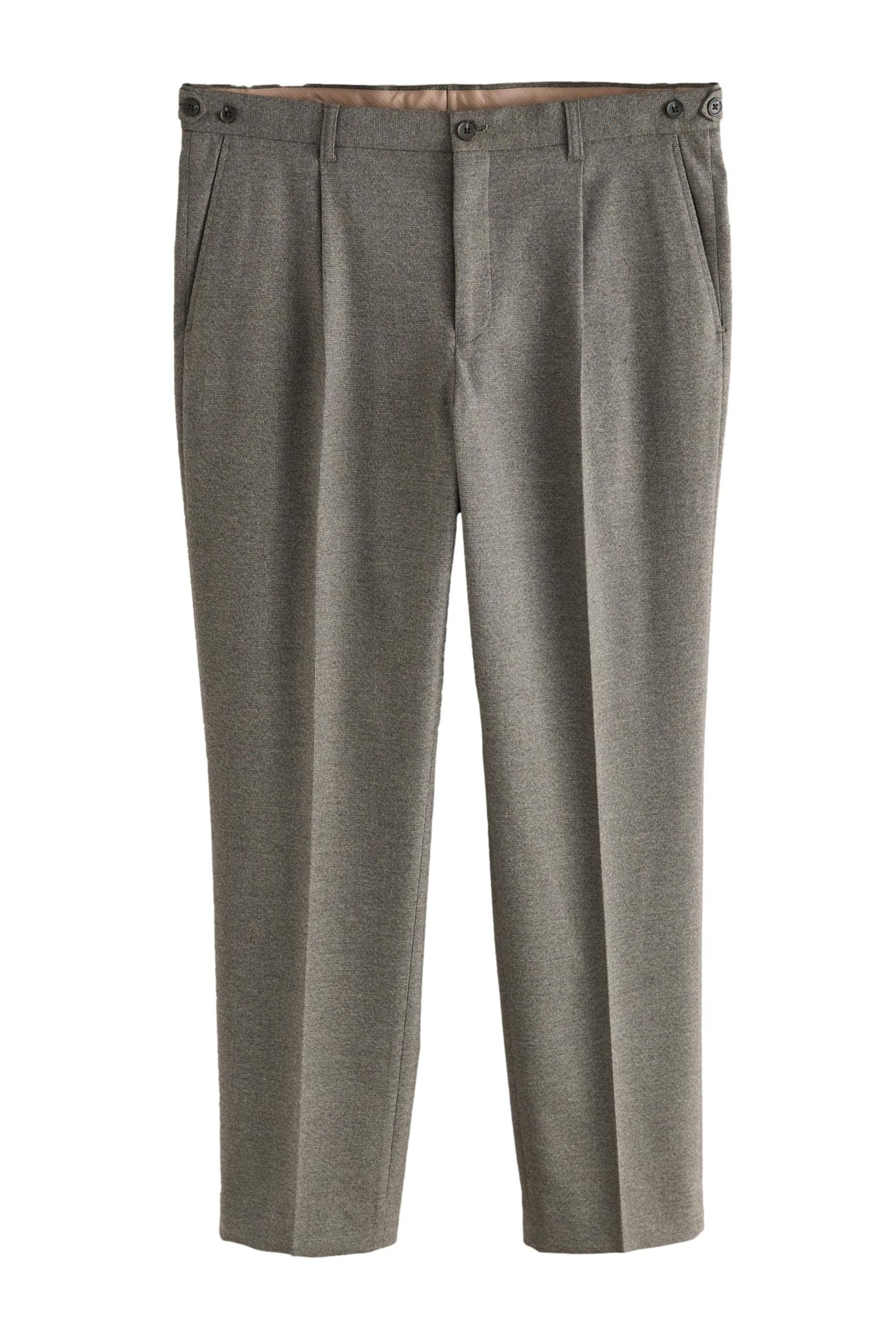Stoffhose Weiche, strukturierte, elegante Regular Fit Hose