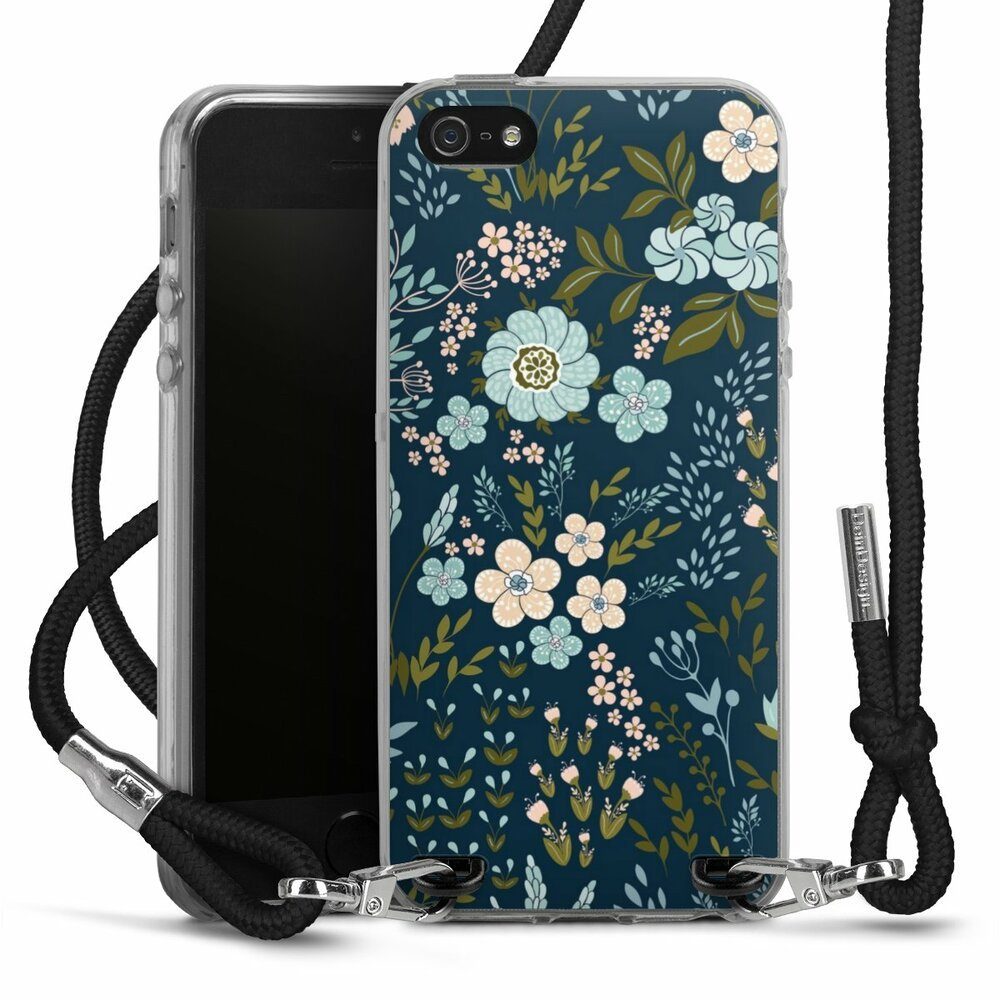 DeinDesign Handyhülle »Floral Autumn 4« Apple iPhone SE (2016-2019),  Handykette, Hülle mit Band, Case zum Umhängen, Cover mit Kette Blumen  Muster Blau online kaufen | OTTO