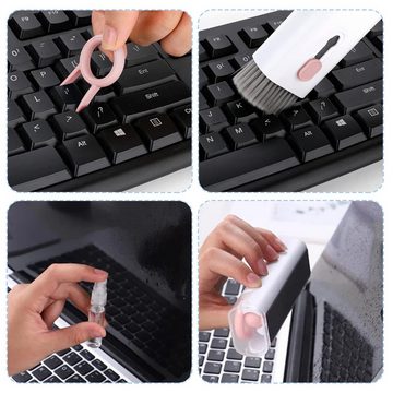CALIYO Handstaubsauger Reinigungsbürste für Tastatur,7 in 1 Keyboard Cleaning Brush Kit