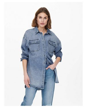 ONLY Klassische Bluse Damen Jeansbluse ONLKASIA Oversized (1-tlg)