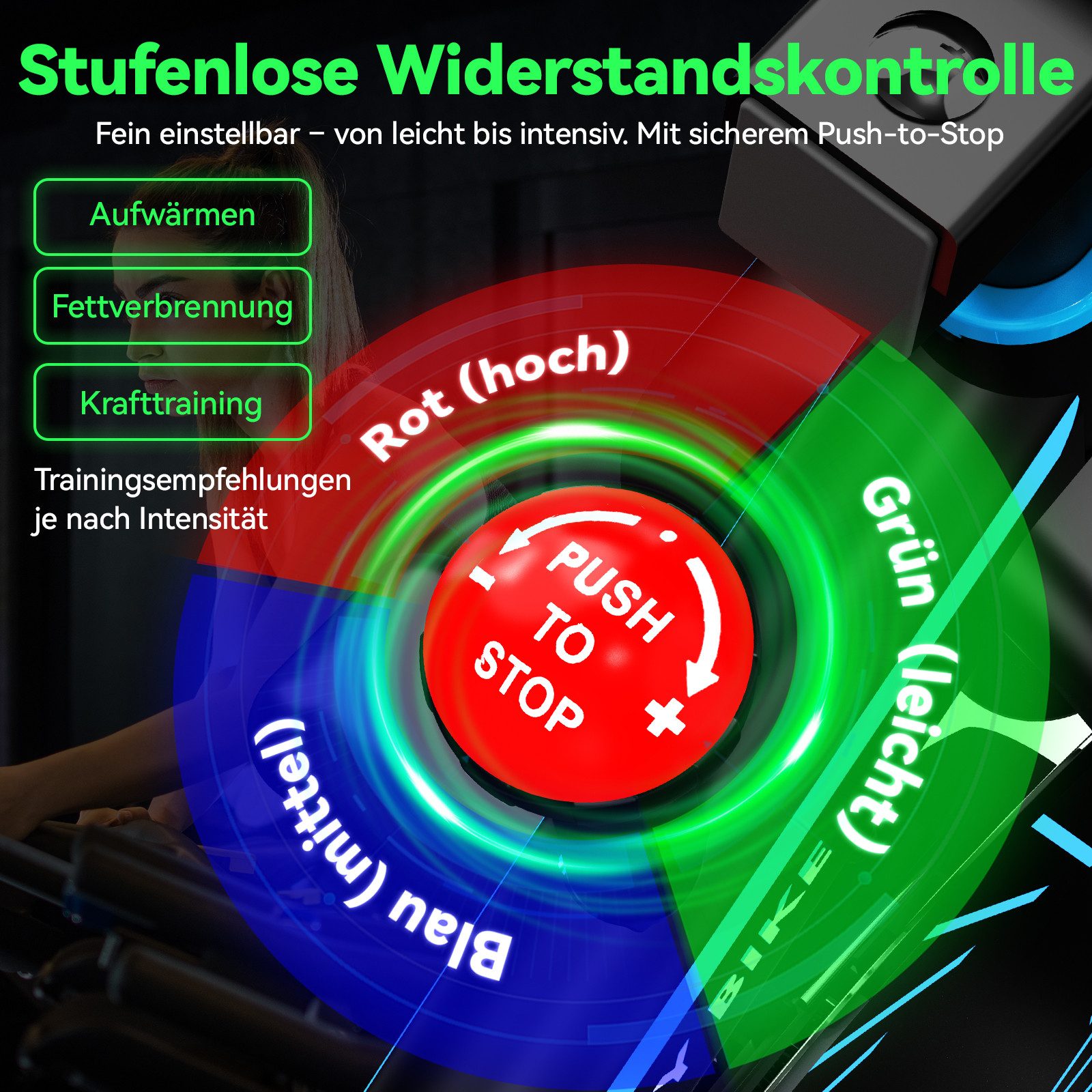 FunLife Heimtrainer Smart Indoor Bike mit App-Training (Einzelgerät, Cardio Training Zuhause), Bluetooth-App · leiser Riemenantrieb · bis 120 kg