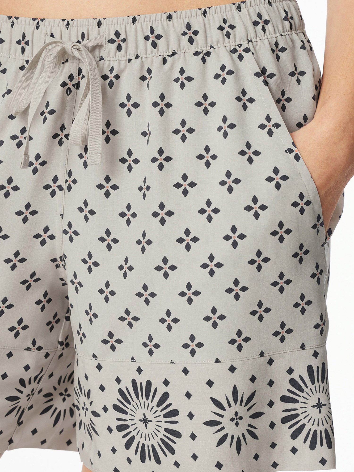 Schiesser Pyjamashorts Mix & Relax Web sleepwear schlafmode schlafanzug