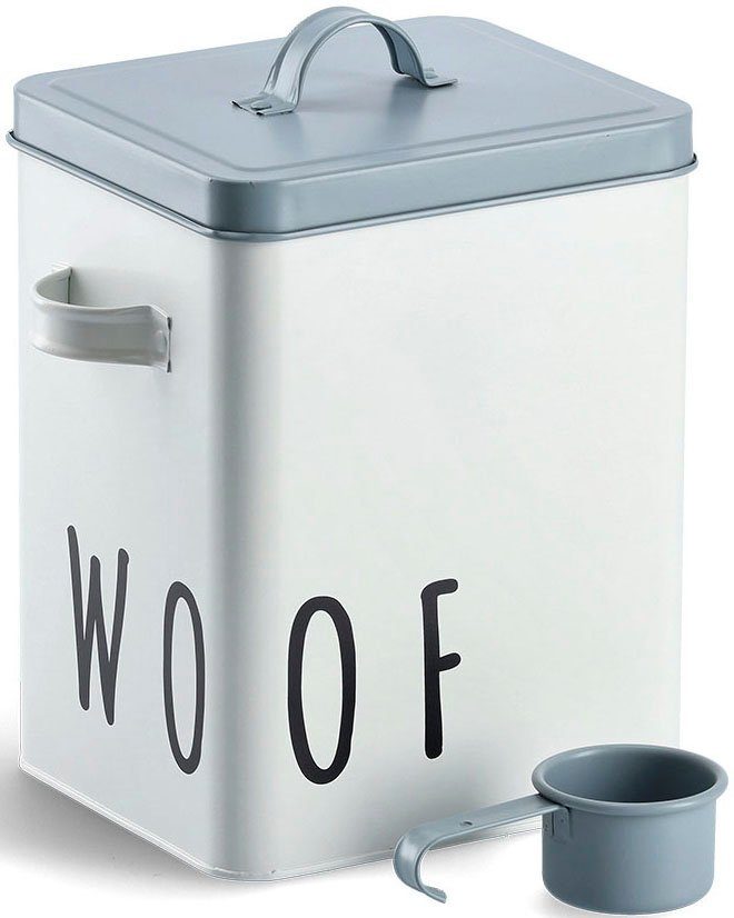 Zeller Vorratsdose Woof, für Hundefutter Metall, (2-tlg), Present
