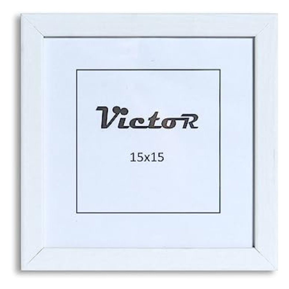 Victor (Zenith) Bilderrahmen Klee, Bilderrahmen Weiß 15x15 cm, Bilderrahmen Modern