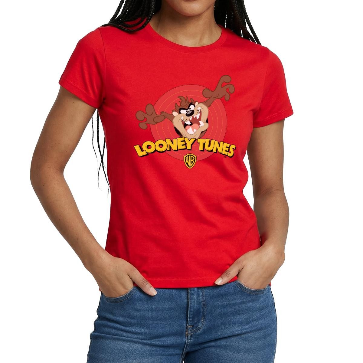 T-Shirt Looney Tunes Taz Der Tasmanische Teufel Frauen T-Shirt