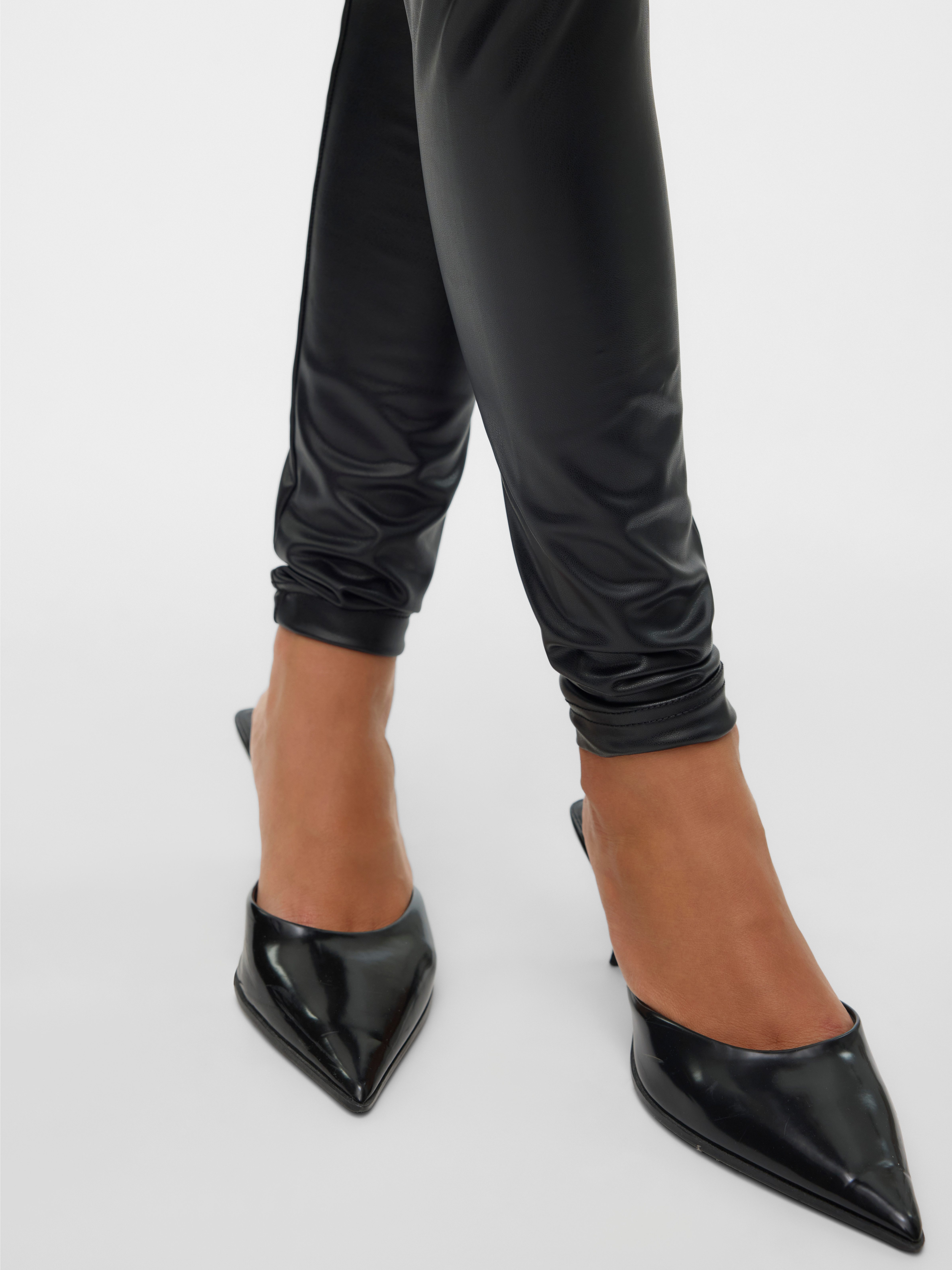 Vero Moda Lederimitathose VMGANA MR PL LEGGING