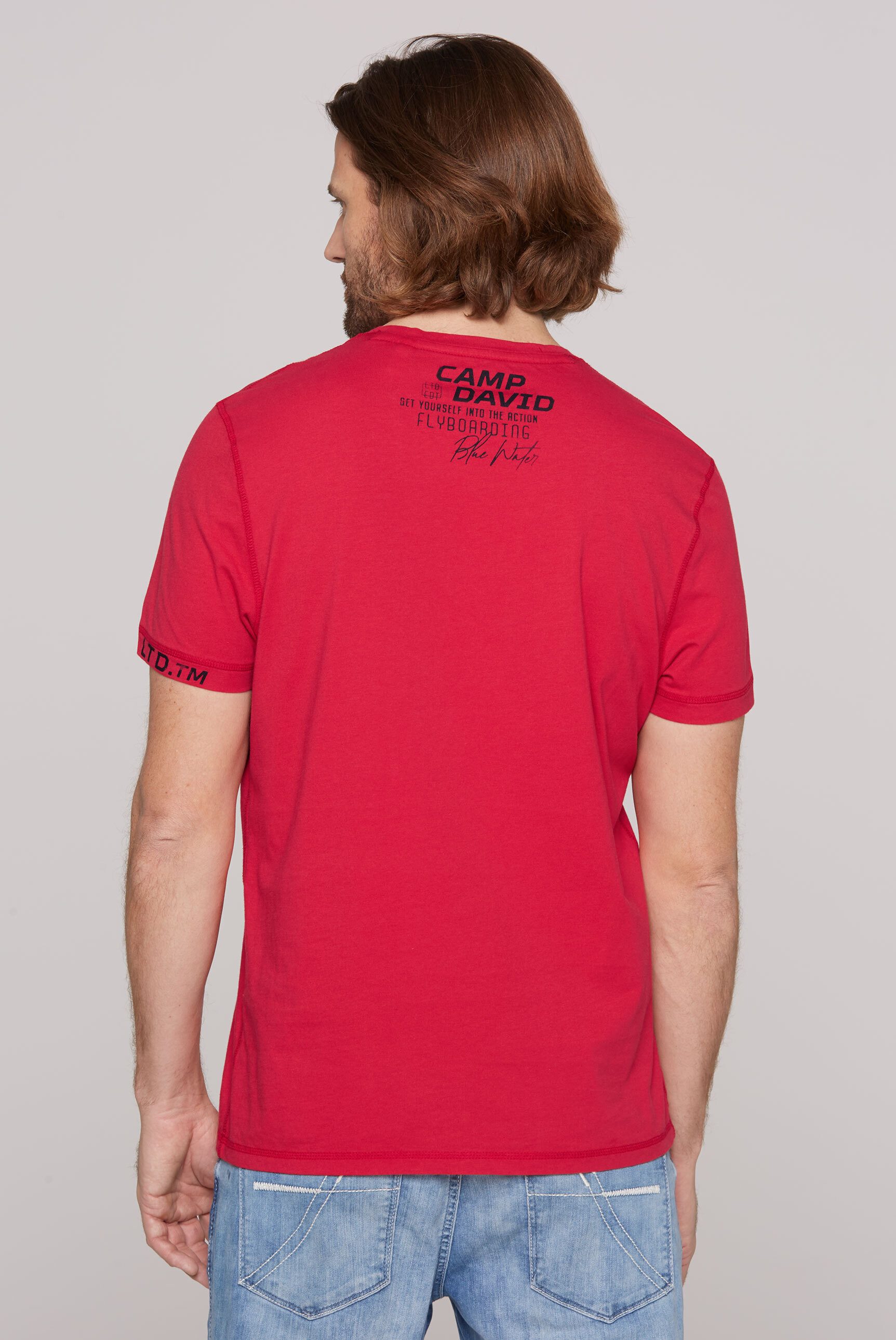 CAMP DAVID Rundhalsshirt aus Baumwolle