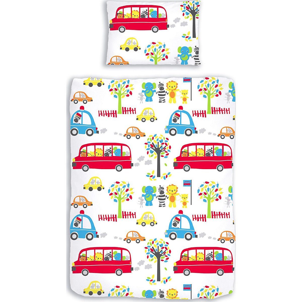 Bettwäsche »Kinderbettwäsche Bus, Biber, 100 x 135 cm«, DOBNIG
