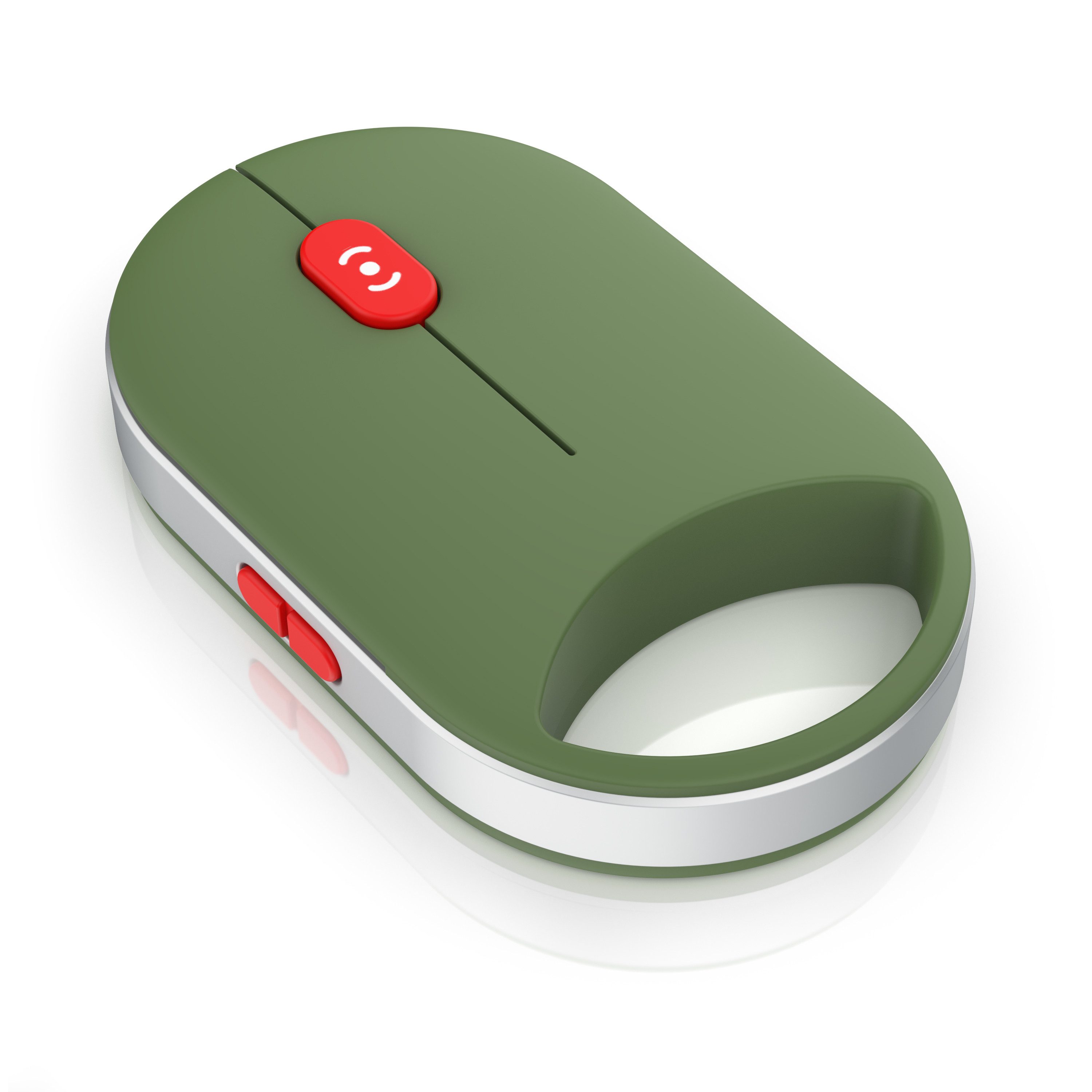 CSL kabellos Bluetooth & 2,4GHz für Rechtshänder & Linkshänder, 2 Geräte Maus (Bluetooth, Funk, 2477 dpi, Mini 30g leicht, Dual-BT & Funk, Silent, USB-C, Optisch, für PC Laptop)