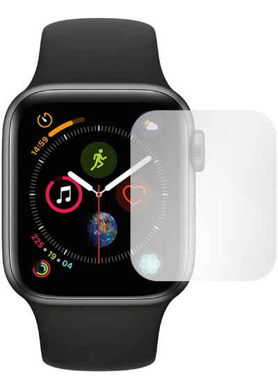 SLABO Schutzfolie 4 x Displayschutzfolie Crystal Clear, Apple Watch SE (44mm) Apple Watch Series 4 (44mm) Apple Watch Series