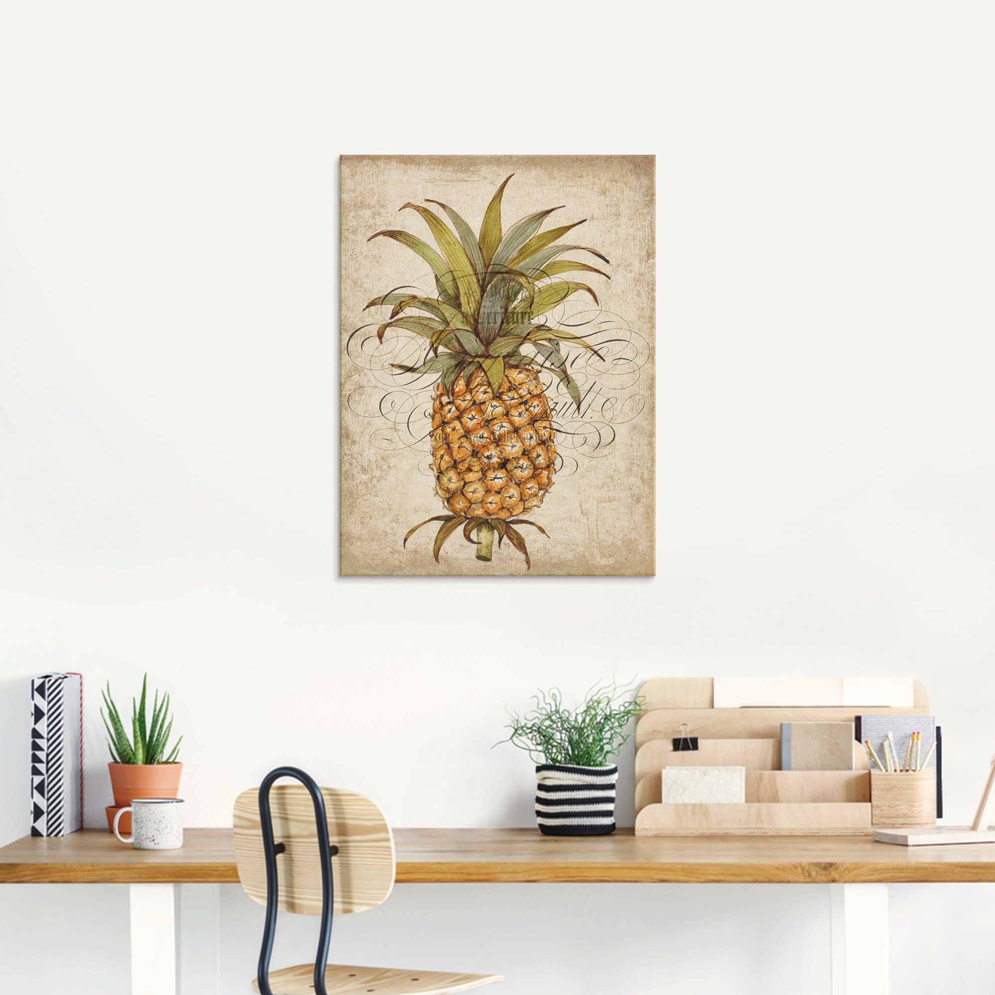 Artland Glasbild »Ananas II«, Lebensmittel (1 Stück)-HomeTrends