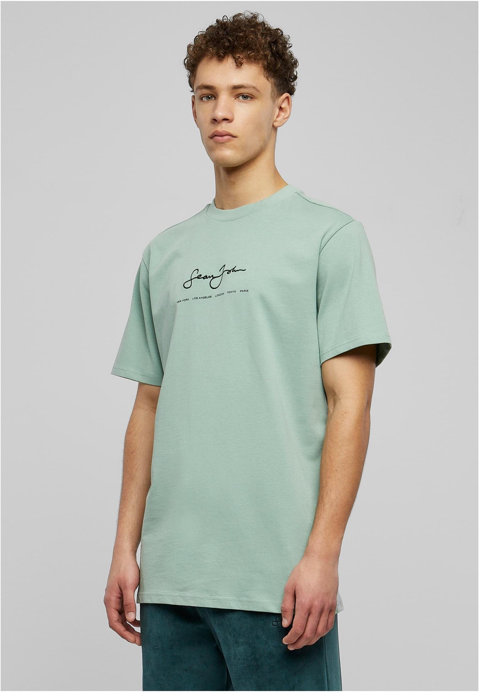 Sean John Kurzarmshirt Herren JM-TE012-100-009 Classic Logo Essential Tee light green (1-tlg) | T-Shirts