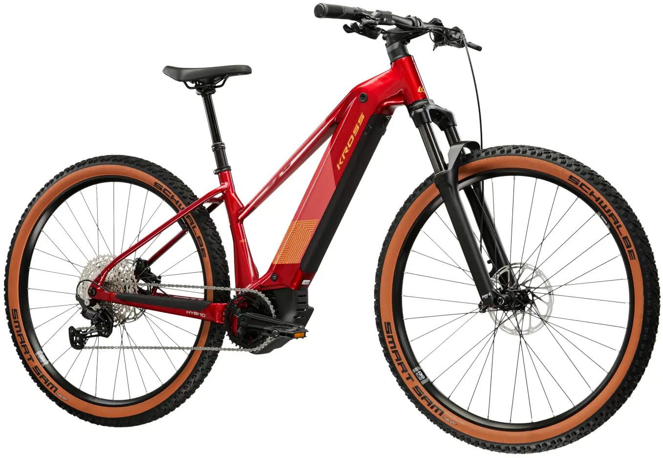 Kross E-Bike Mountainbike E-MTB Influx Hybrid 4.0 21,3Ah / 800 Wh 29 Zoll rot 12 Gänge 2026, 12 Gang Shimano DEORE M6100 Schaltwerk, Kettenschaltung, Mittelmotor, 800 Wh