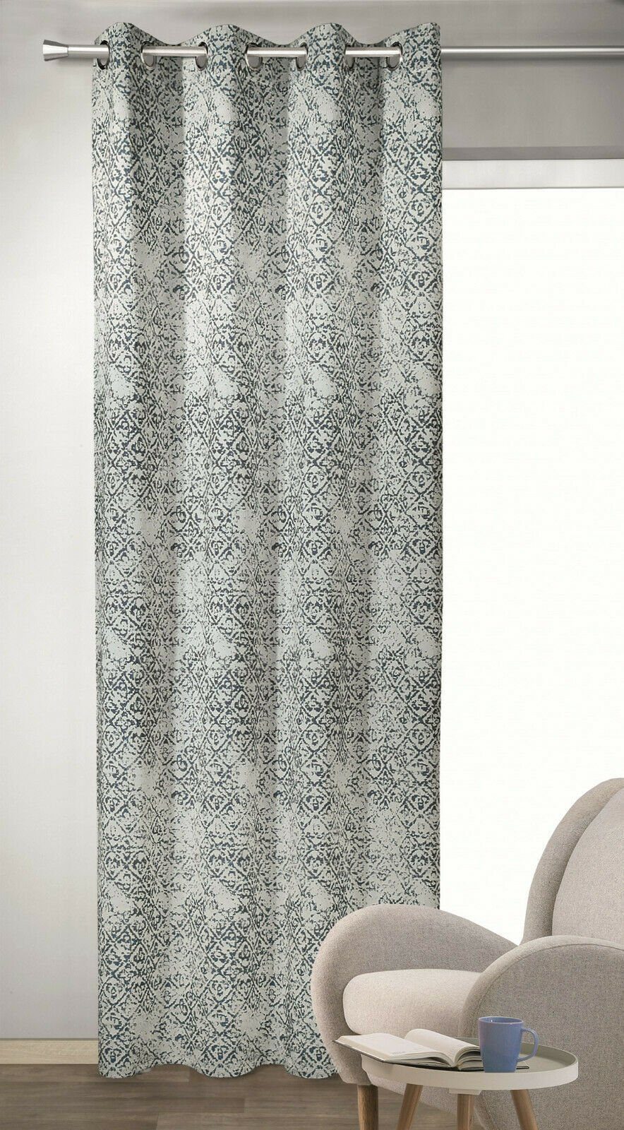 Clever-Kauf-24 Gardine Ösenschal Ramon, 135x245cm, blau günstig online kaufen