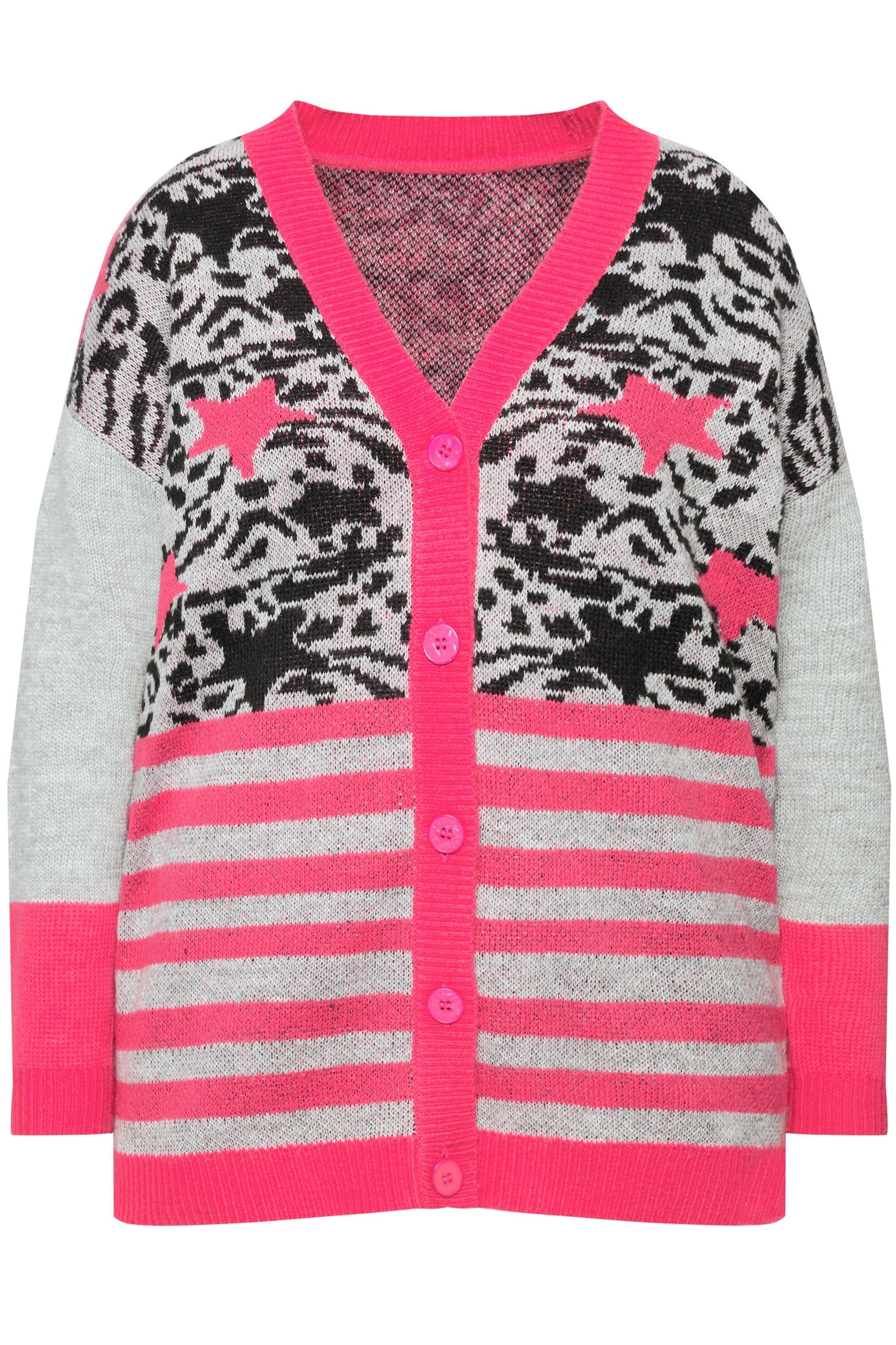 Angel of Style Strickjacke Strickjacke Mustermix Langarm