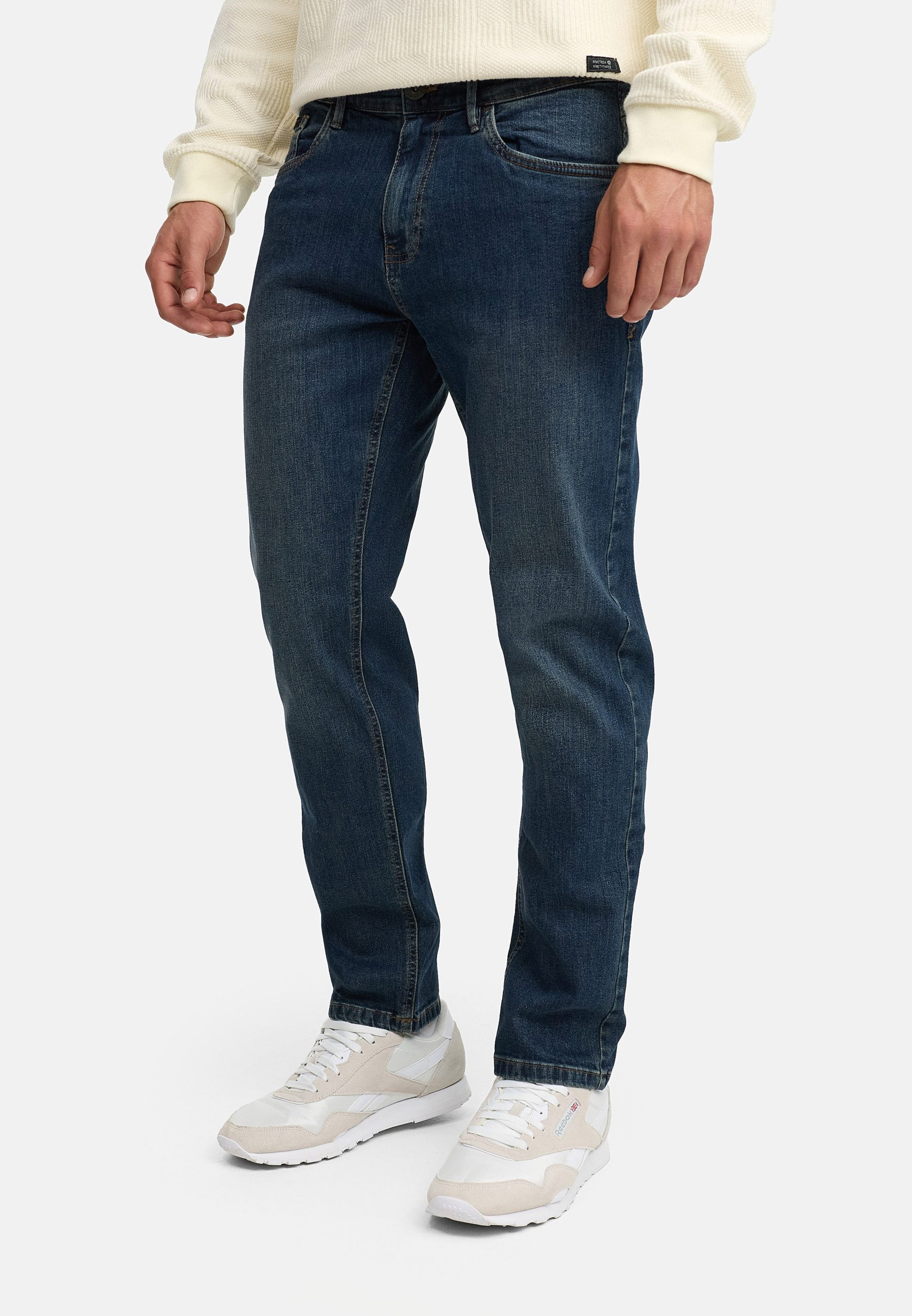 Indicode Regular-fit-Jeans Herren Texas Jeanshose Hose Herrenhose Jeanshose im Five-Pocket Stil