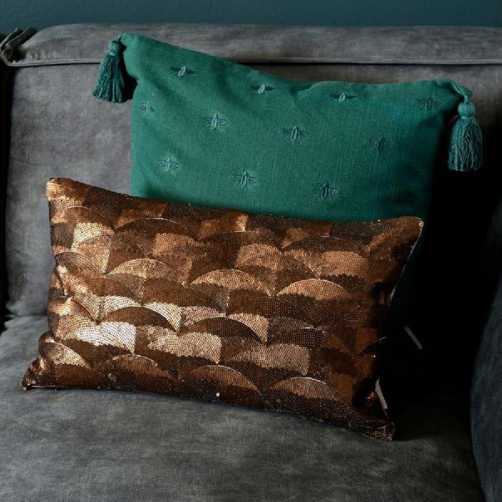 Rivièra Maison Dekoobjekt Kissenhülle Enchanting Gold günstig online kaufen
