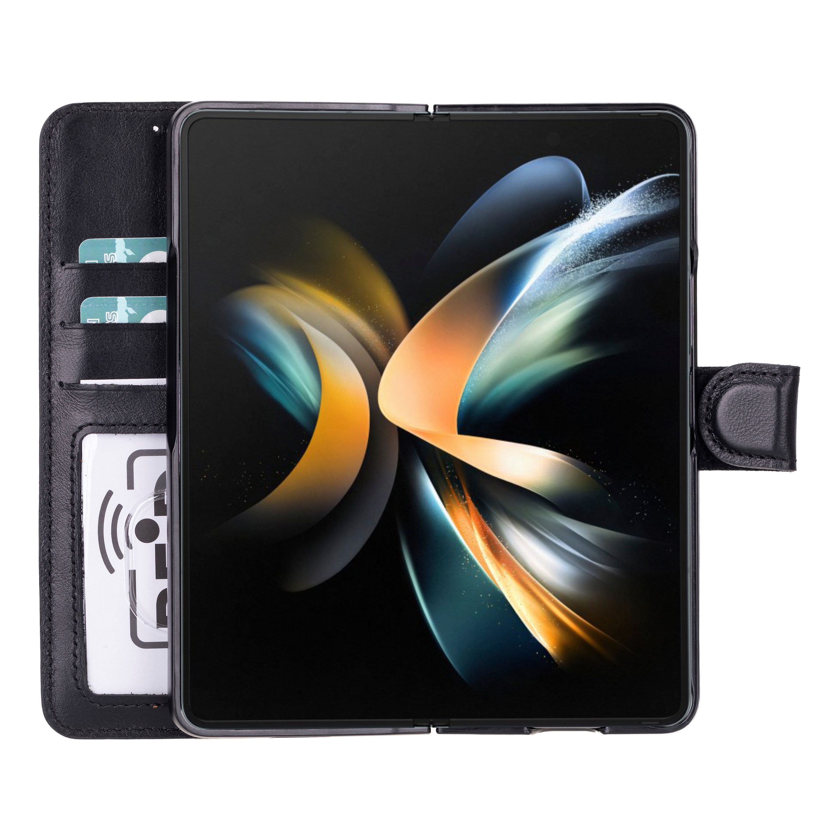 Renna Leather Handyhülle Samsung Z FOLD 6 -Z FOLD 5 Echtes Leder Handyhülle Klapphülle