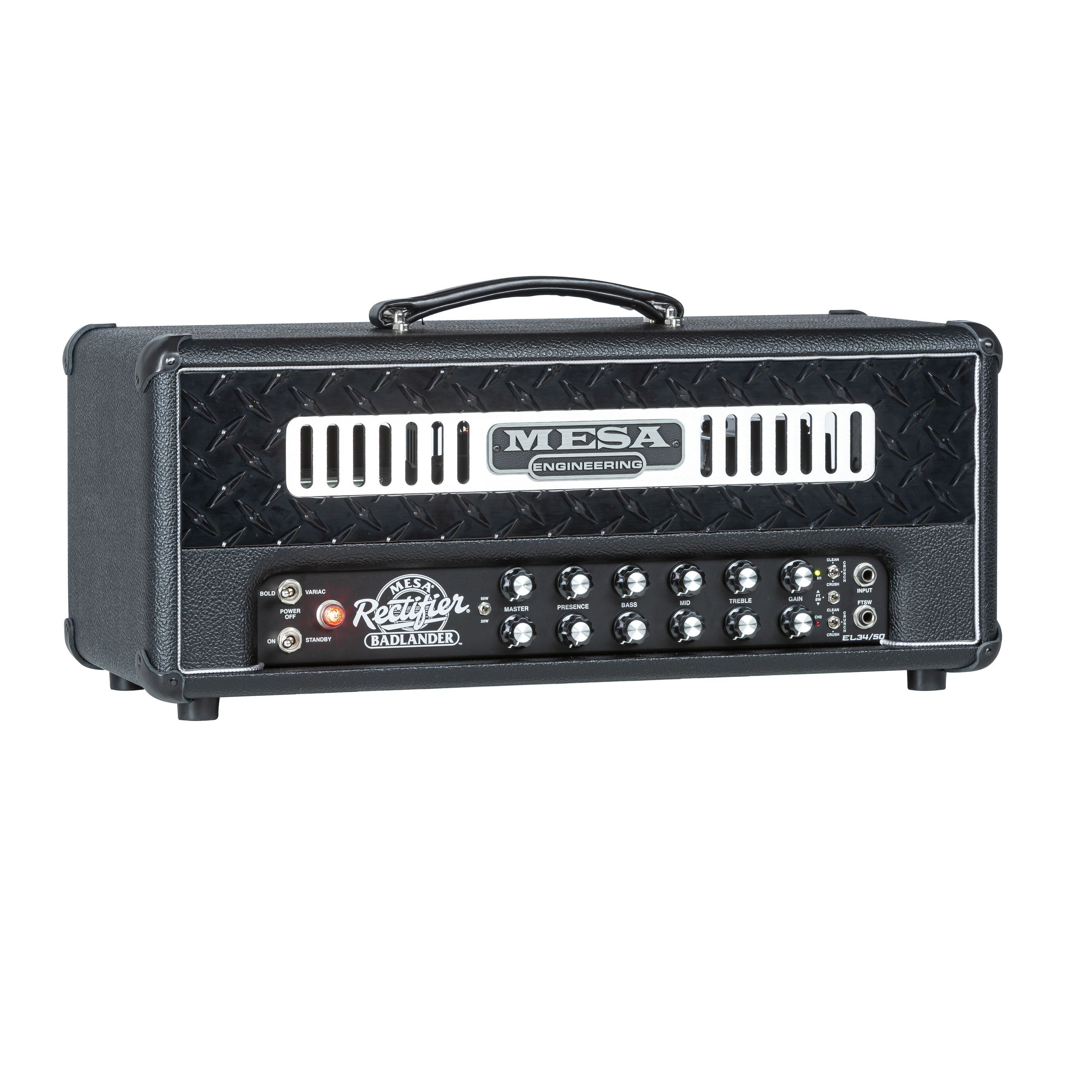 Mesa Boogie Verstärker (Badlander 50 Head Black Bronco Vinyl - Röhren Topteil für E-Gitarre)