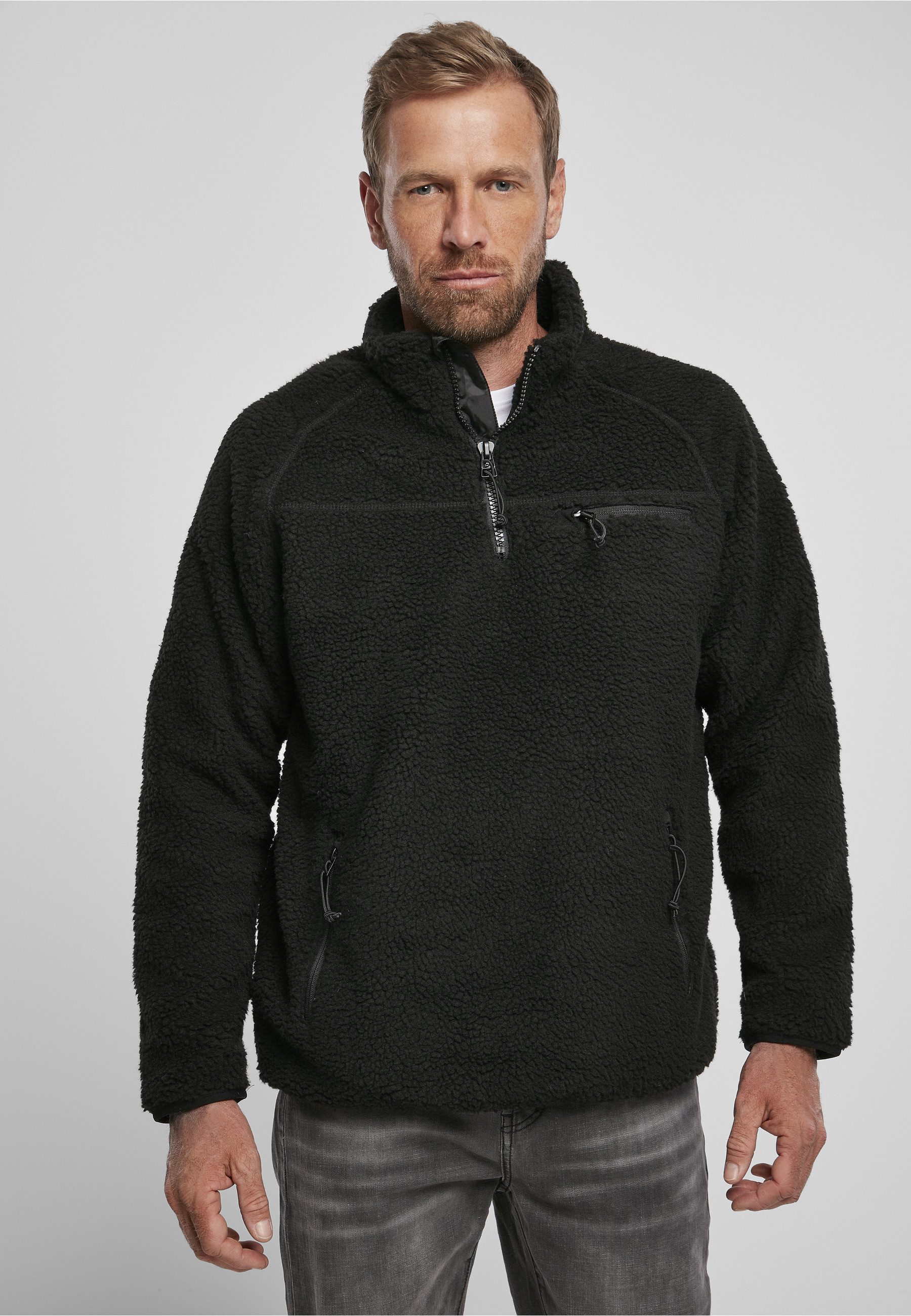 Brandit Kapuzenpullover Brandit Herren Teddyfleece Troyer (1-tlg)