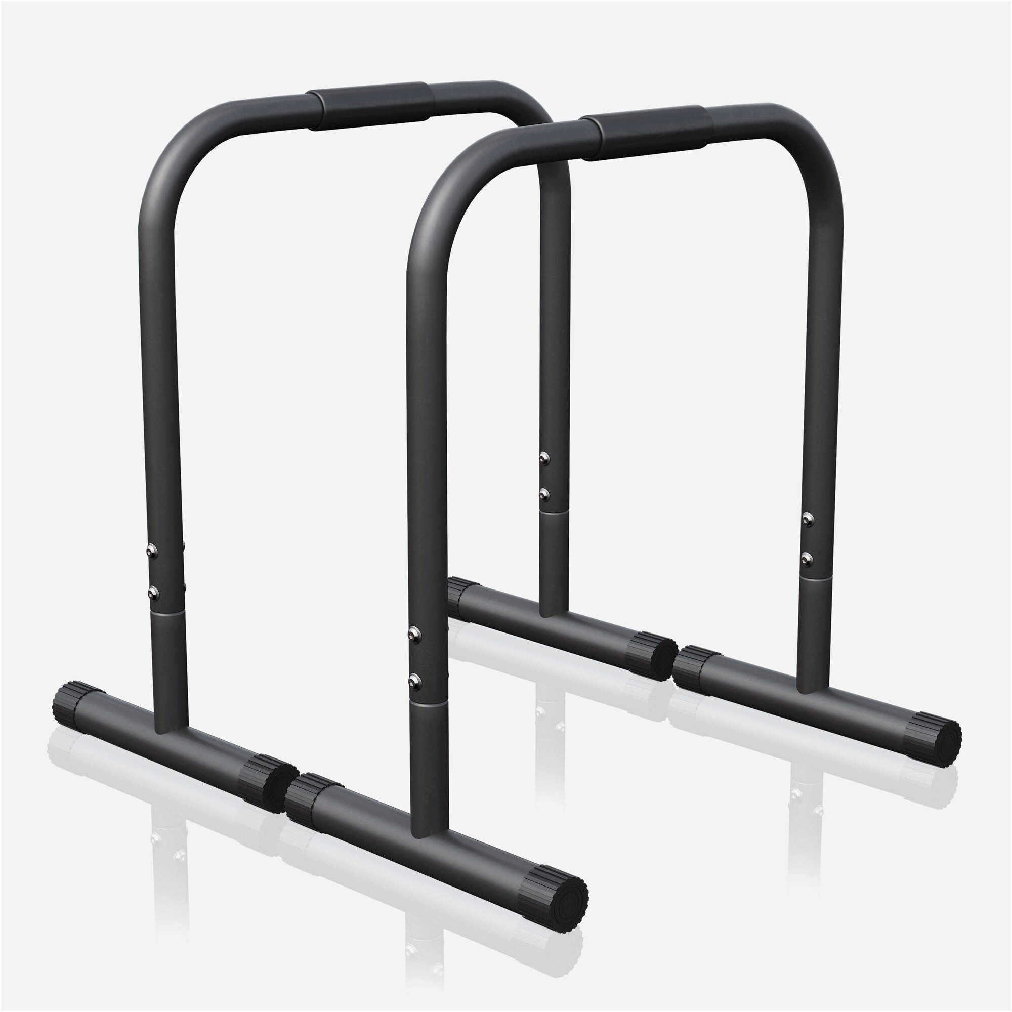 GORILLA SPORTS Handstandtrainer Push-up Stand Bar Parallettes Schwarz/Rot/Blau (1-St)