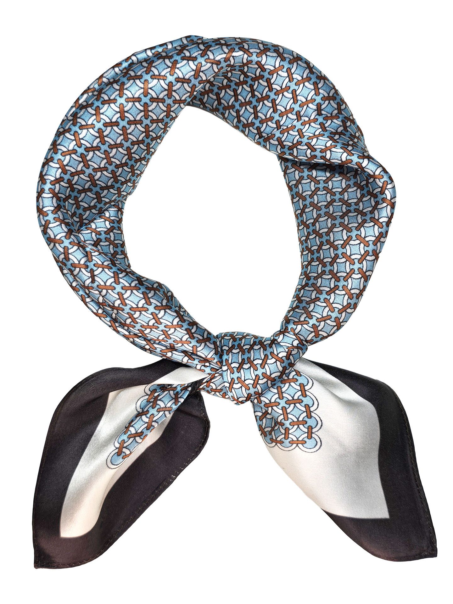 Moschen-Bayern Halstuch Halstuch Damen Herren Nickituch Seidentuch Seidenhalstuch Blau