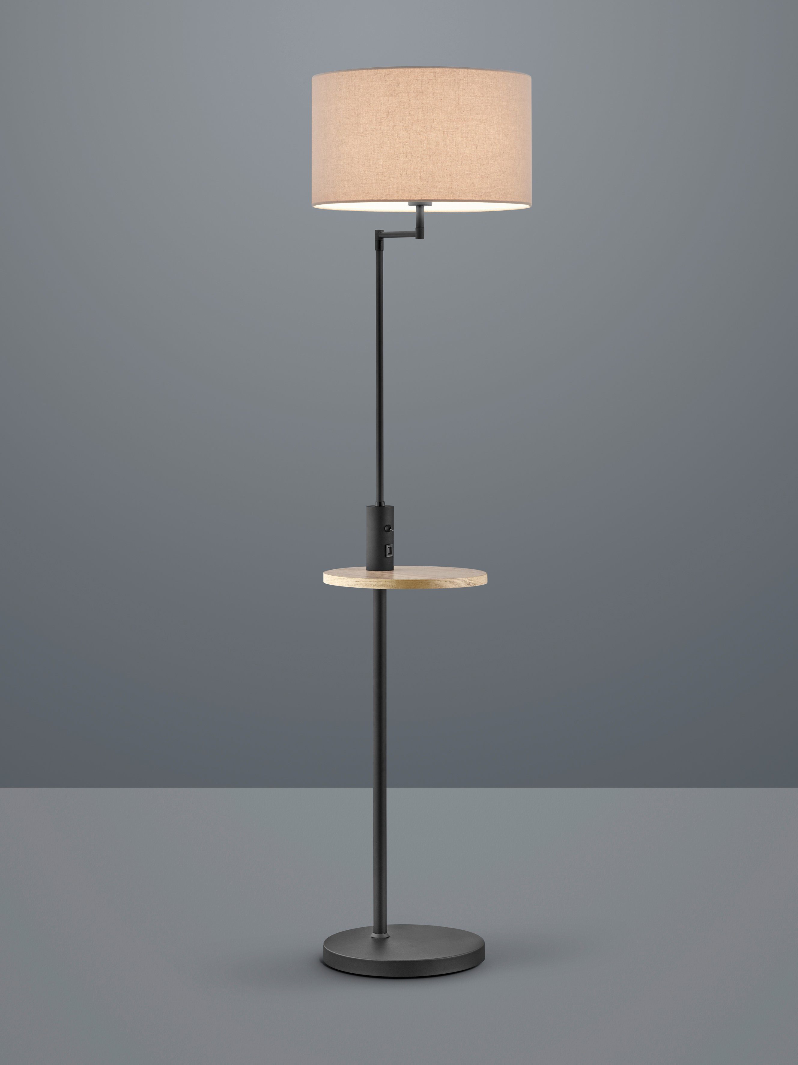 TRIO Leuchten Stehlampe Claas, USB-Anschluss mit günstig online kaufen