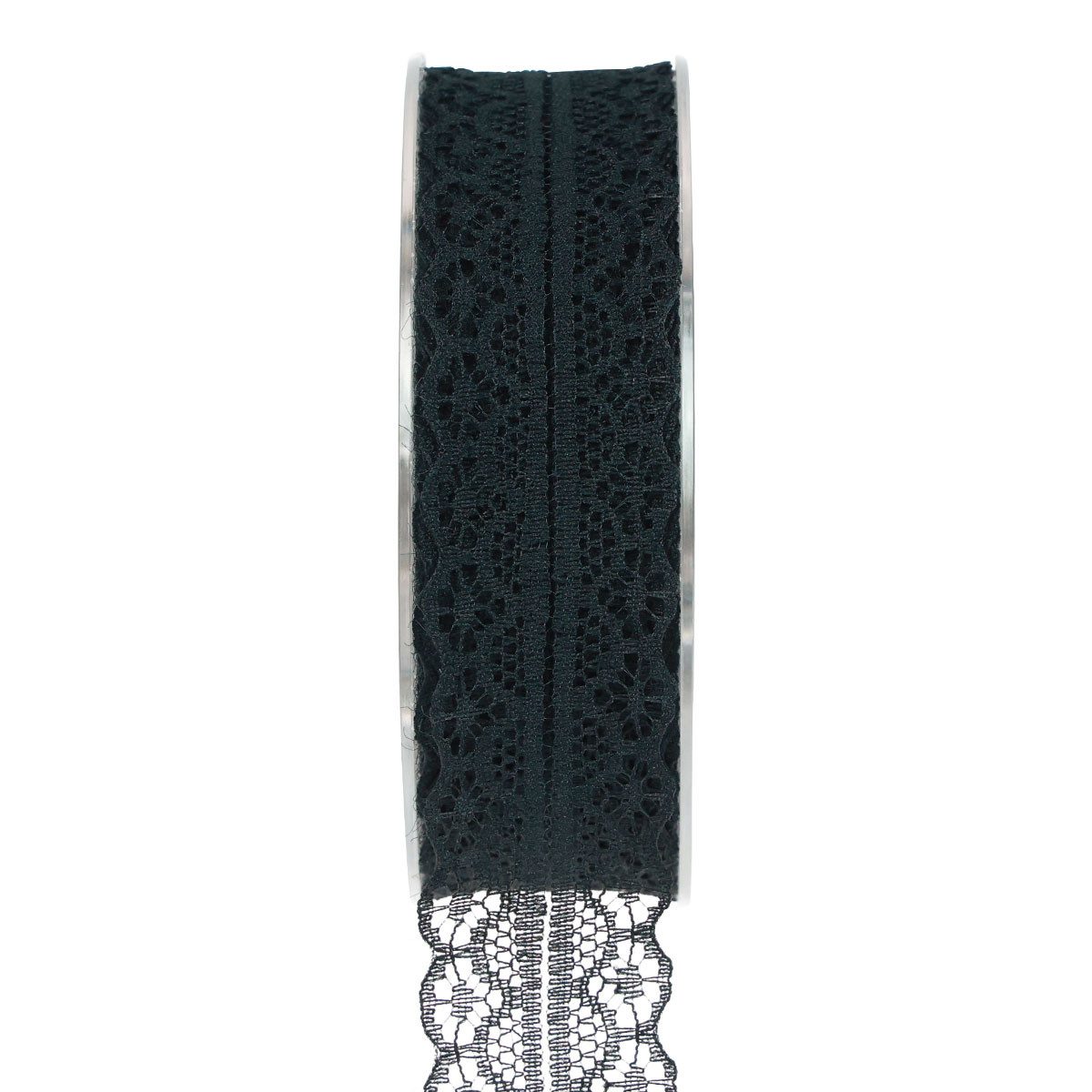 Häkelband Schwarzes Spitzenband Geschenkband 28mm x 20m Deko Blumen Tischdeko