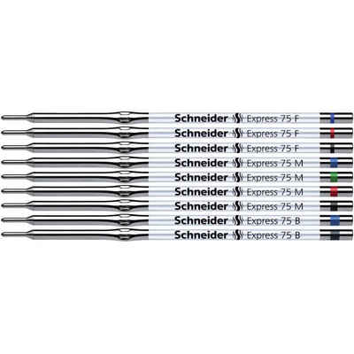 SCHNEIDER Druckkugelschreiber Schneider Express 75 F Kulimine 7503 blau Kugelschreiber-Mine VE10