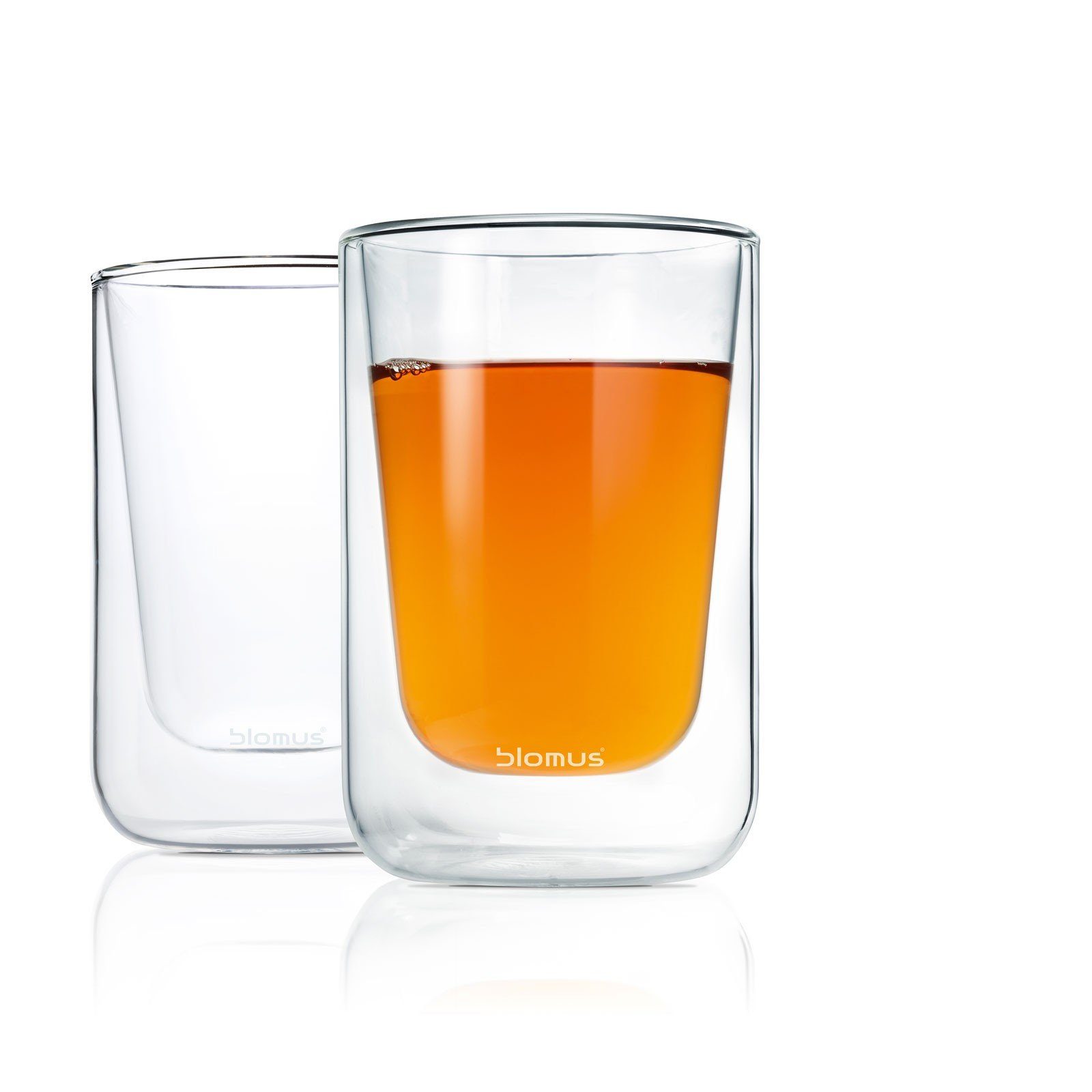 blomus Thermoglas Thermo Cappuccinogläser NERO 2 Stück, Glas, blomus Thermo Cappuccinogläser NERO 2 Stück