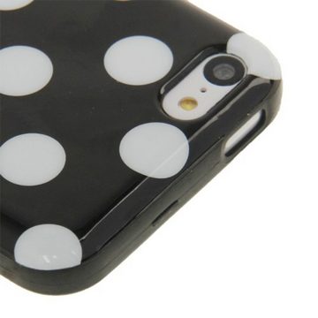 König Design Handyhülle Apple iPhone 5c, Apple iPhone 5c Handyhülle Backcover Schwarz