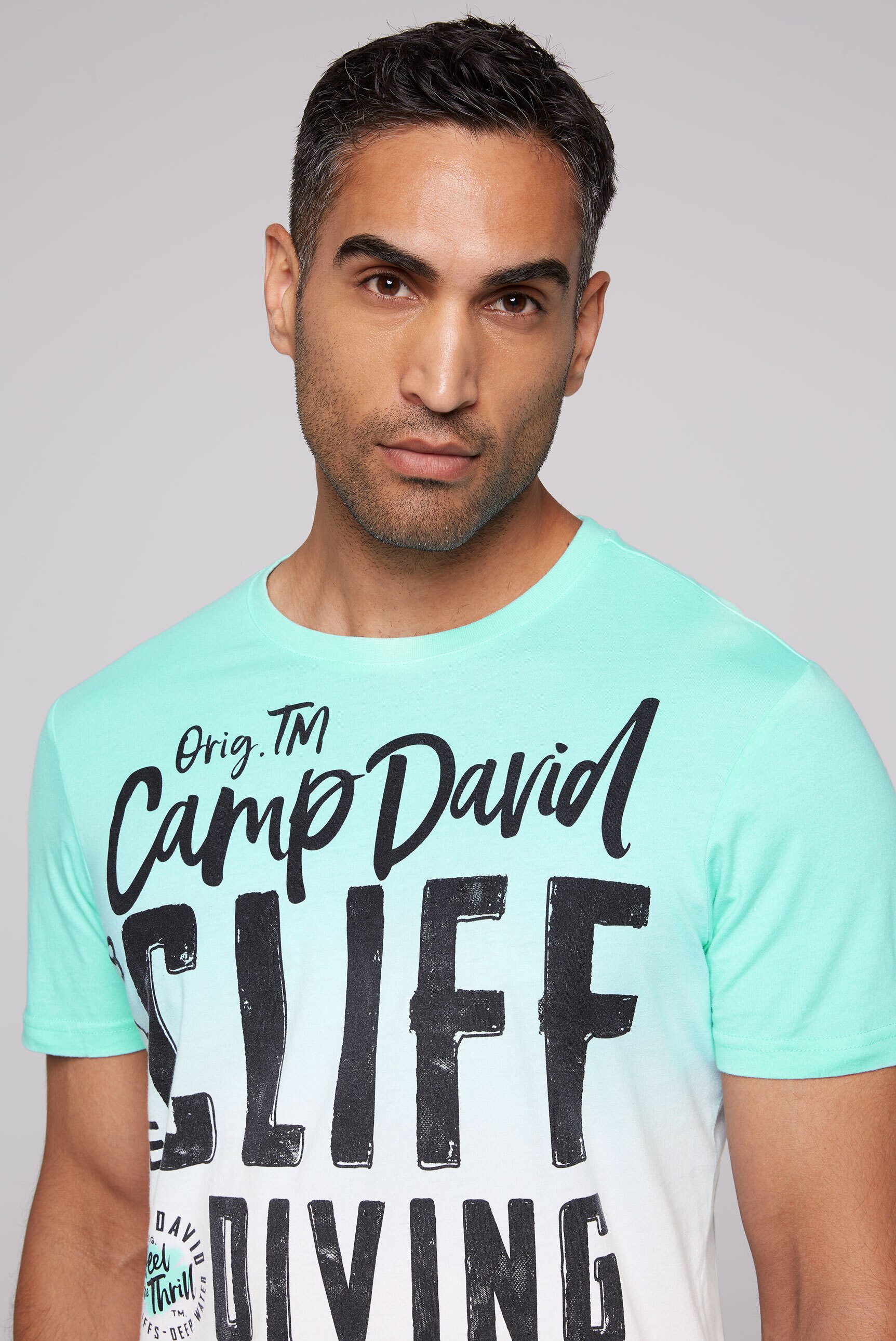 CAMP DAVID Rundhalsshirt aus Baumwolle