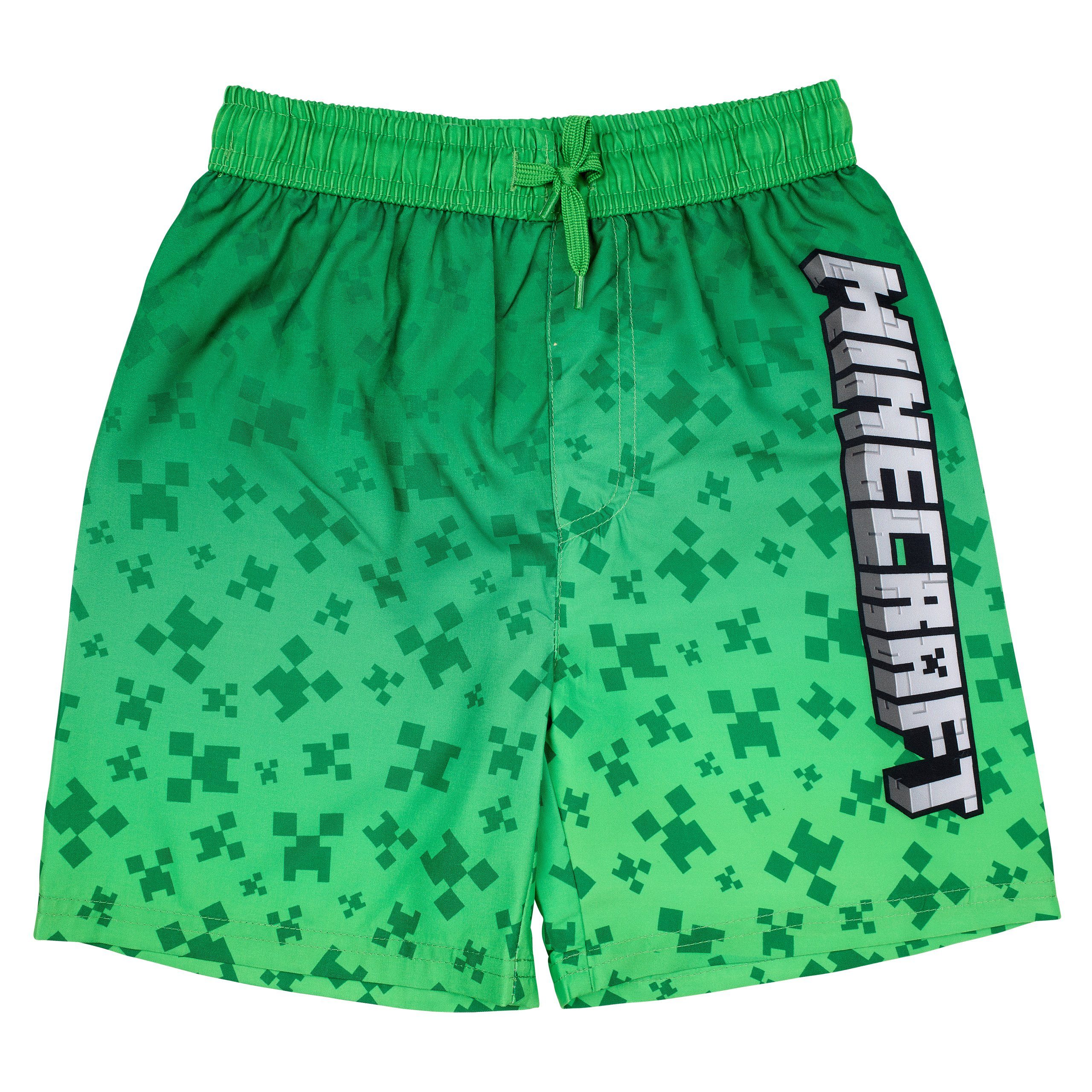 Minecraft Badehose Minecraft Badeshort Badehose Schwimmhose Jungen Creeper