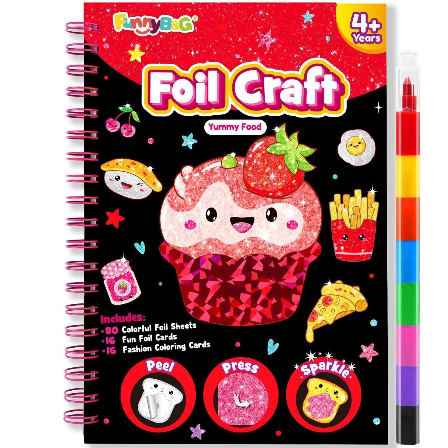 LuxusKollektion Kreativset Foil Art Bastelset Kinder glitzernd