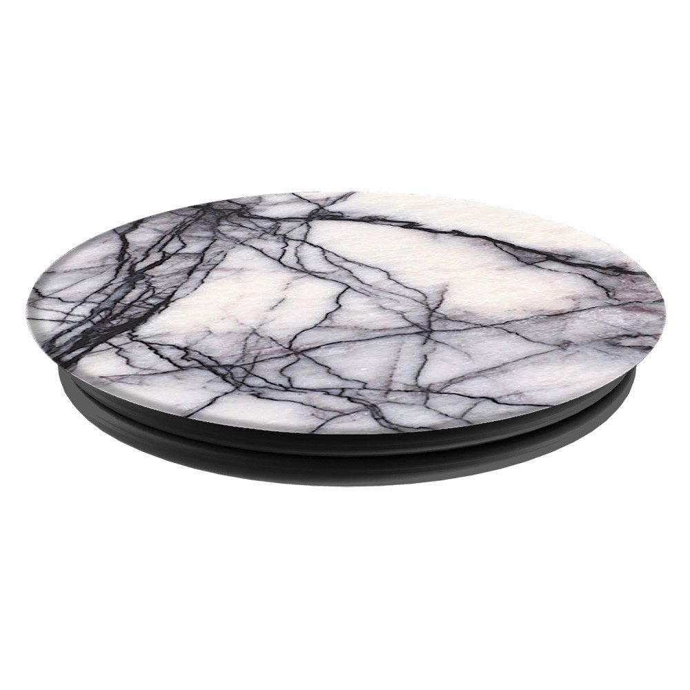 Popsockets Popsockets PopSockets, PopGrip, Ausziehbarer Fingerhalter White Marble