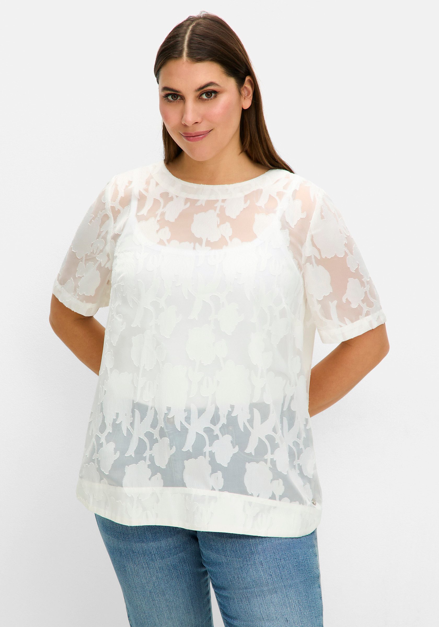Sheego Klassische Bluse Tunika . günstig online kaufen