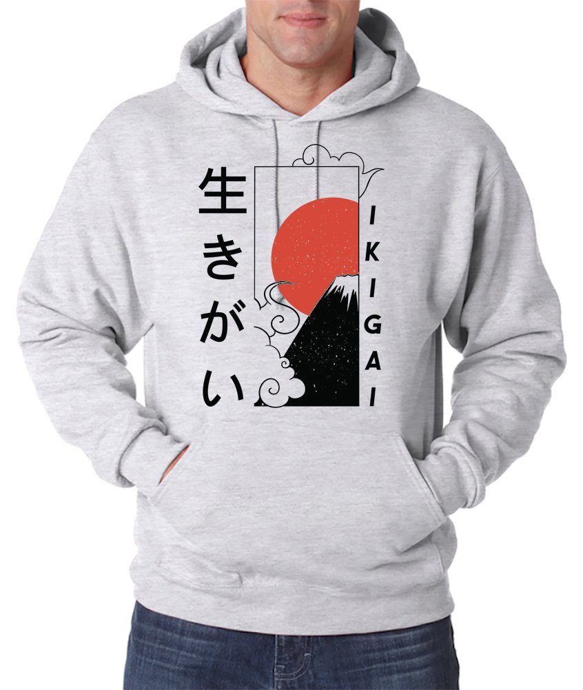 Youth Designz Kapuzenpullover Ikigai Japan Herren günstig online kaufen