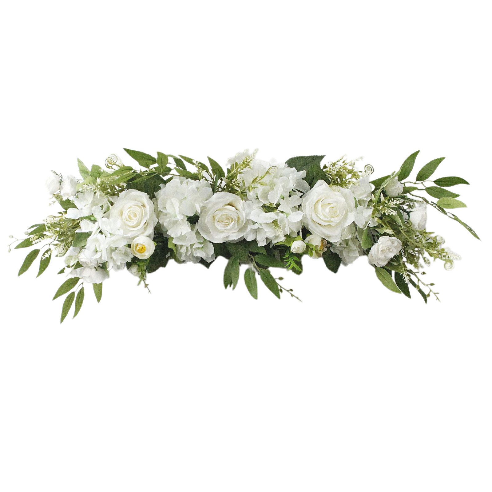 Kunstkranz Künstliche Rosenblüten-Girlande, 65cm/25.6inch Hochzeitsbogenkranz