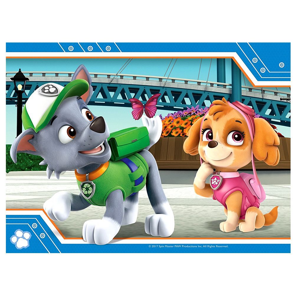 PAW PATROL Puzzle 4 in 1 Kinder Puzzle Box Motiv Freunde Ravensburger Paw Patrol, 24 Puzzleteile